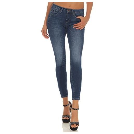 Only onlkendell reg ankle skinny fit jeans, medium blue denim, 27w / 34l donna