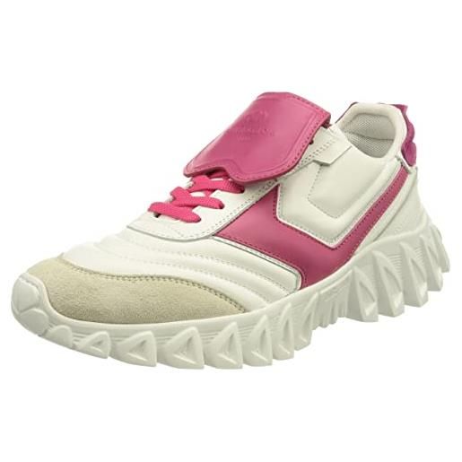 PANTOFOLA D'ORO 1886 sneakerball, scarpe con lacci donna, bianco/rosa, 37 eu