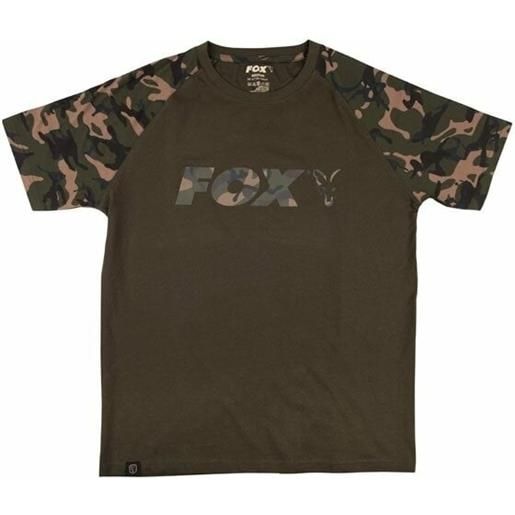 Fox Fishing maglietta raglan t-shirt khaki/camo 3xl