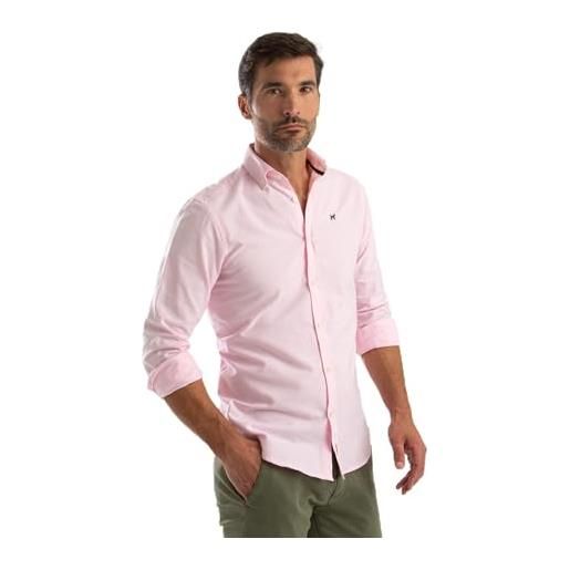 Williot camicia oxford slim fit rosa canottiera, xxl uomo