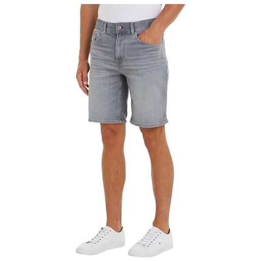 Tommy Hilfiger brooklyn short str tucket grey mw0mw35177, pantaloncini di jeans uomo, denim (tucket grey), 40w