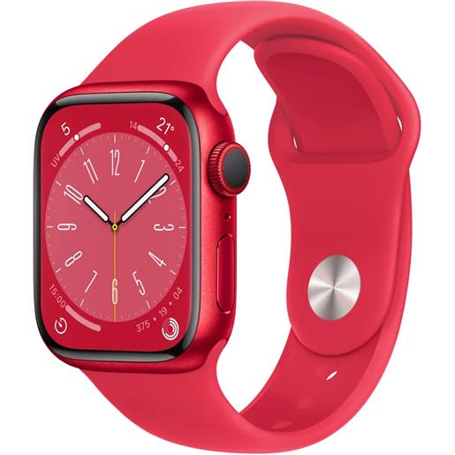 Apple smartwatch Apple watch series 8 oled 41 mm digitale 352 x 430 pixel touch screen 4g rosso wi-fi gps (satellitare) [mnj23fd/a]