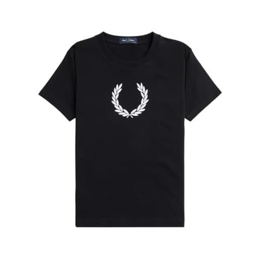 Fred Perry maglietta con logo, nero , xxl