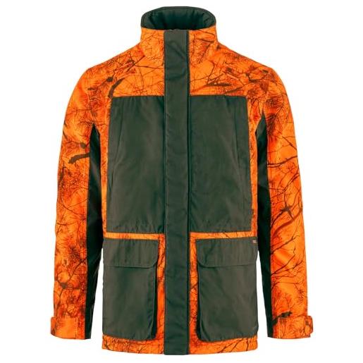 Fjallraven 86717-261-662 brenner pro padded jacket m giacca uomo orange multi camo-deep forest taglia m