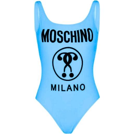 Moschino swim costume donna intero azzurro / i