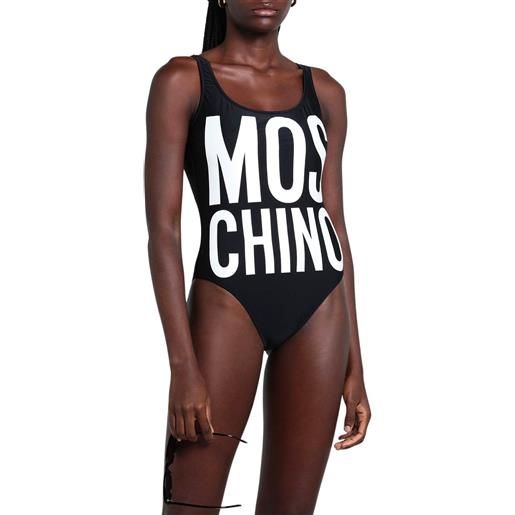Moschino swim costume donna maxi stampa nero / ii