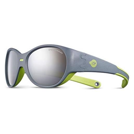 Julbo puzzle - occhiali da sole per bambino, ragazzo, j4861221, grigio/verde, fr: taille unique (taille fabricant: 3-5 ans)