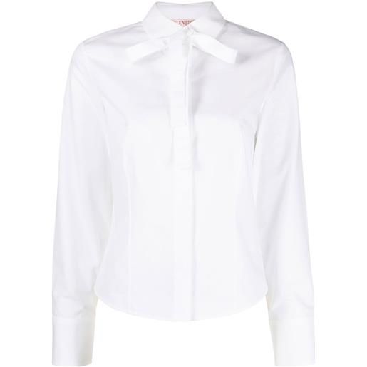 Valentino Garavani camicia con fiocco - bianco