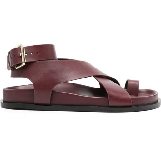 A.EMERY jalen leather sandals - rosso