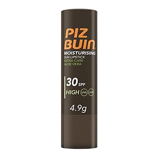 Piz buin stick solare per labbra moisturising protezione alta 30spf con aloe vera