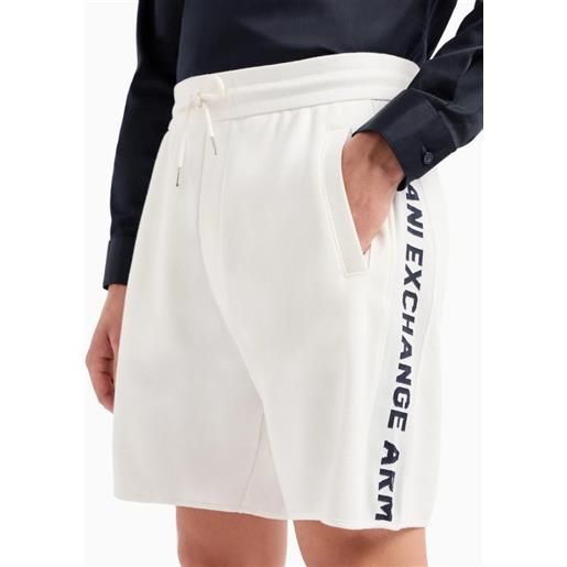 Armani Exchange shorts in tessuto jacquard con tape logo