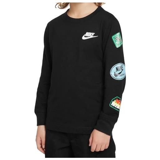 Nike maglietta bambino manica lunga retro sticker ls tee 86l833-023 (2-3 a)