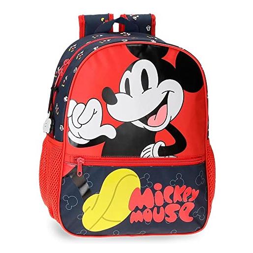 Disney mickey mouse fashion zaino scuola adattabile a carrello multicolore 27 x 33 x 11 cm microfibra 9,8 l, multicolore, zaino scuola adattabile a carrello