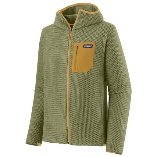 Patagonia m's r1 air full-zip hoody maglione, buckhorn green, m uomo
