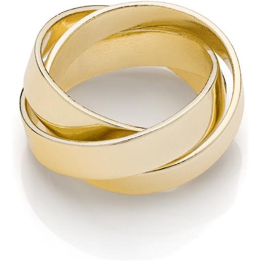 Unoaerre anello Unoaerre 2422 trinity in bronzo dorato giallo