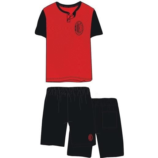 A.C. Milan pigiama da ragazzo milan j20 2030 maglia e pantalone corto prodotto ufficiale