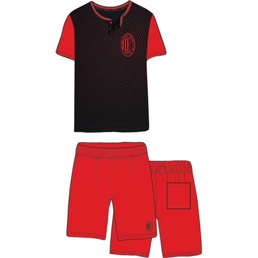 A.C. Milan pigiama da uomo milan j10 2030 maglia e pantalone corto prodotto ufficiale