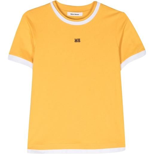 Wales Bonner horizon t organic cotton t-shirt - giallo
