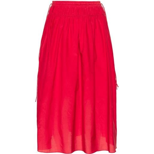 Paul Smith pleated midi skirt - rosso