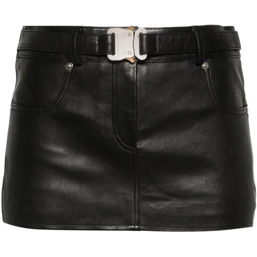 1017 ALYX 9SM leather mini skirt - nero