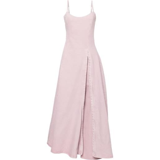 Y/Project leg-out denim maxi dress - rosa