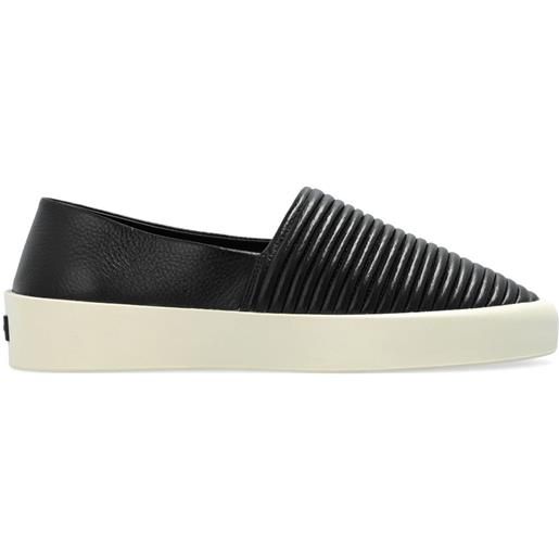 Fear Of God padded leather slippers - nero