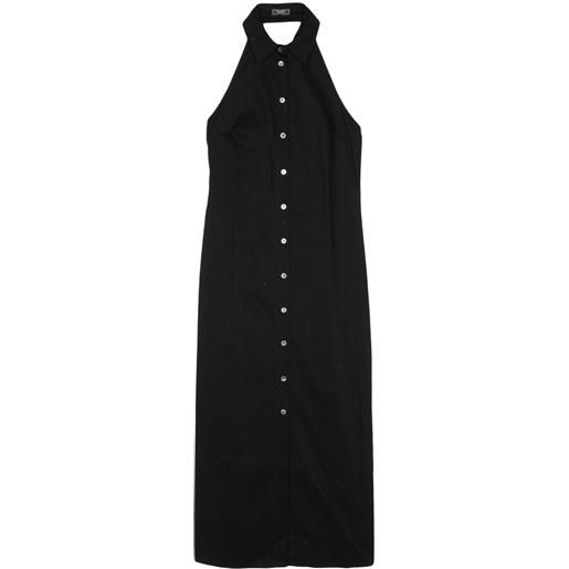 Peserico abito lungo con strass - nero