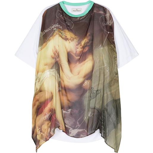 Vivienne Westwood t-shirt kiss swing - toni neutri