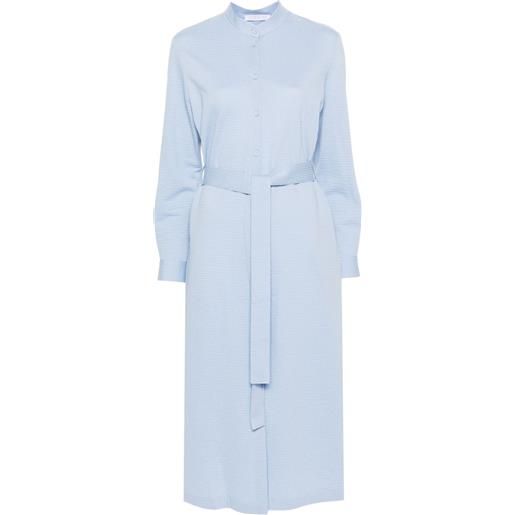 Harris Wharf London abito midi con cintura - blu