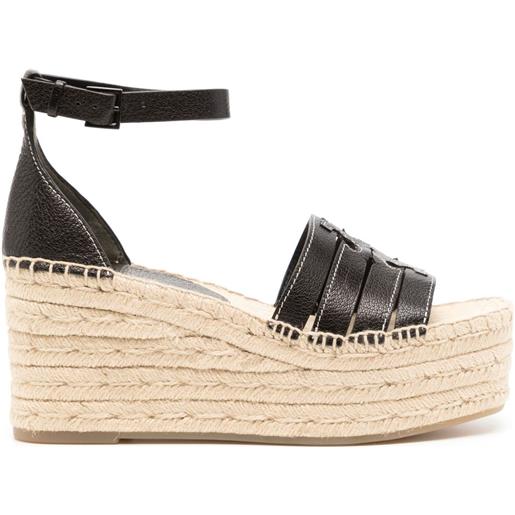 Tory Burch espadrilles ines con zeppa - nero
