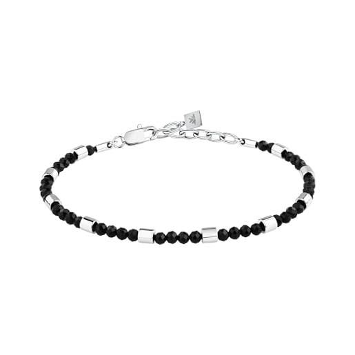 Morellato bracciale uomo in acciaio, pietre naturali, collezione pietre - s1734