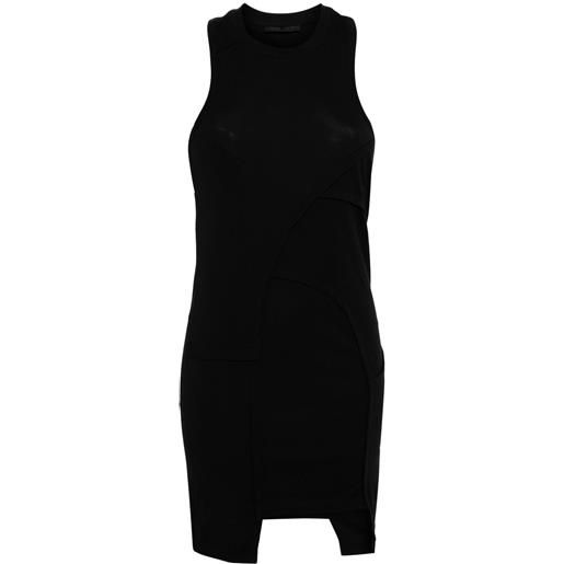 HELIOT EMIL abito con orlo asimmetrico - nero