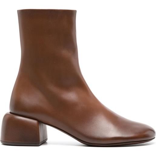 Marsèll stivaletti basata in pelle 50mm - marrone