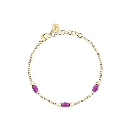 Morellato bracciale donna in acciaio, perle, collezione colori summer, idea regalo donna