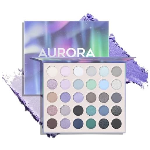 Apooliy palette di ombretti 30 ombretti pigmentati matte shimmer palette di trucco glitter a lunga durata impermeabile