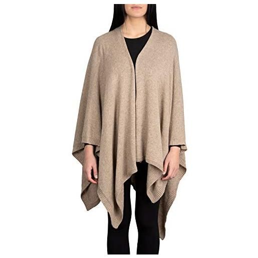 Kemailù - annabel mantella classica misto lana cashmere - donna (grigio medio)