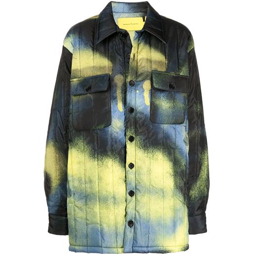 Marques'Almeida cappotto imbottito con fantasia tie dye - multicolore
