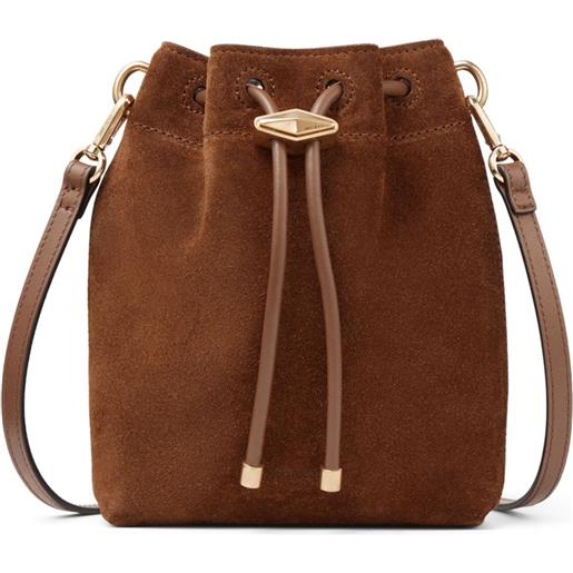 Jimmy Choo borsa a secchiello cinch mini - marrone