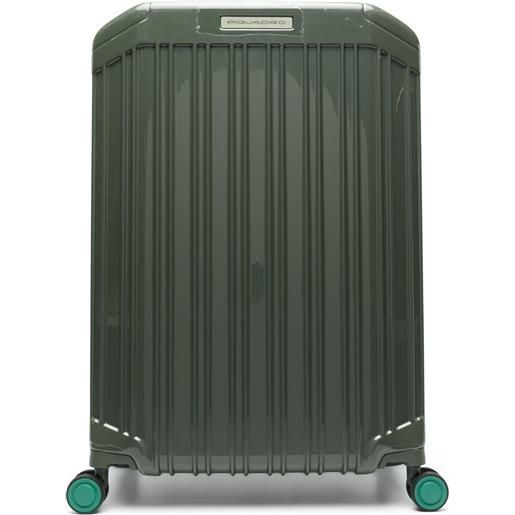 PIQUADRO valigia media con quattro ruote - verde