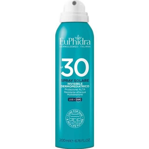 Euphidra spray solare invisibile dermopediatrico spf 30 200ml