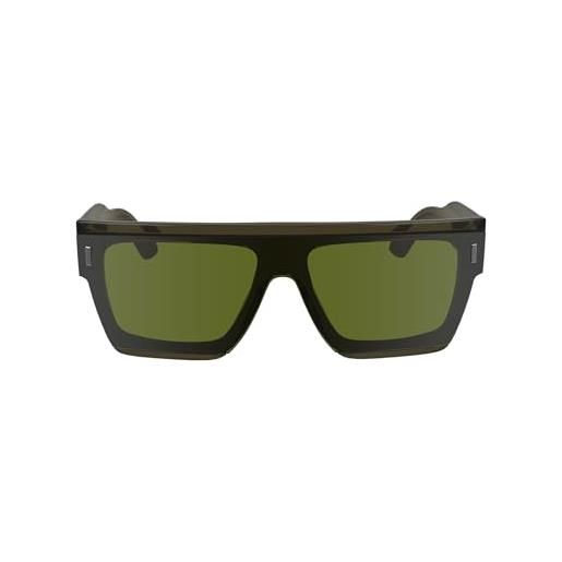 Calvin Klein unisex adult sunglasses ck24502s - khaki with solid green lens