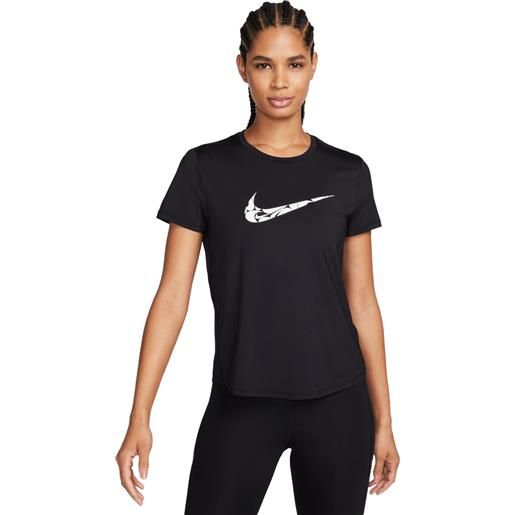 Nike t-shirt one swoosh donna nero