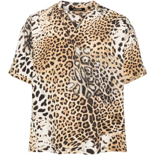 Roberto Cavalli t-shirt con stampa - toni neutri