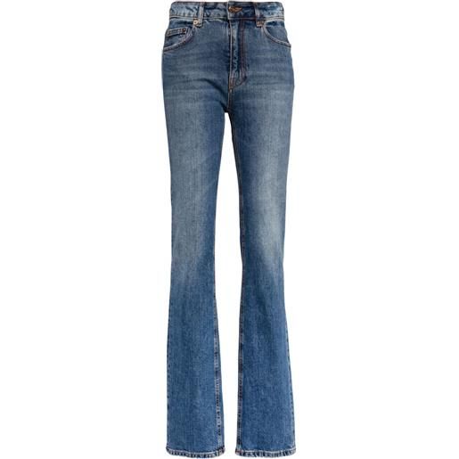 Roberto Cavalli jeans dritti a vita alta - blu