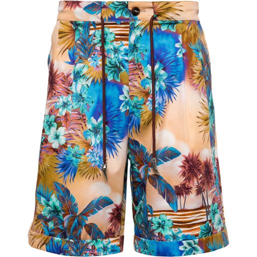 Roberto Cavalli bermuda con stampa - multicolore