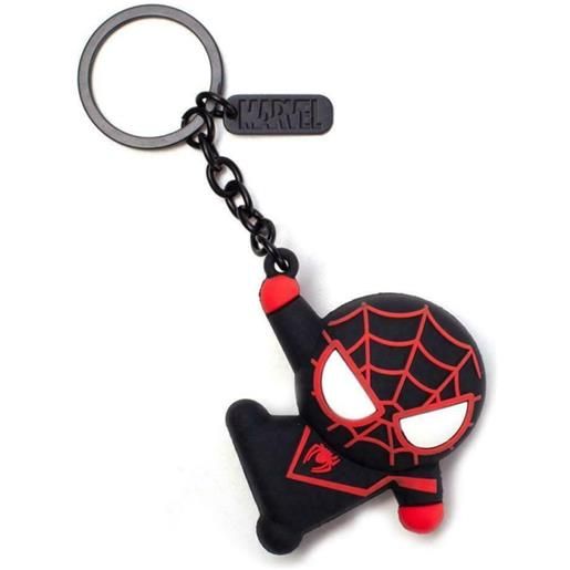 Marvel: miles morales kawaii rubber 3d black (portachiavi)