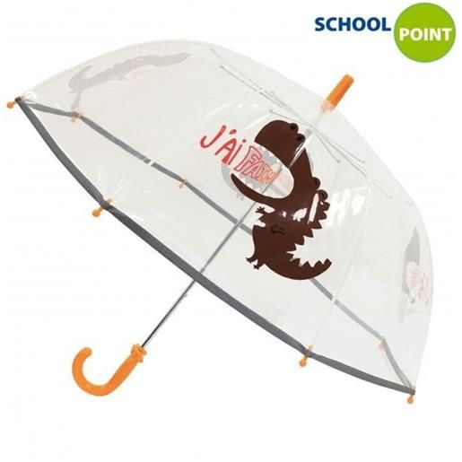 Ombrello baby trasparente dinosauro 76 cm