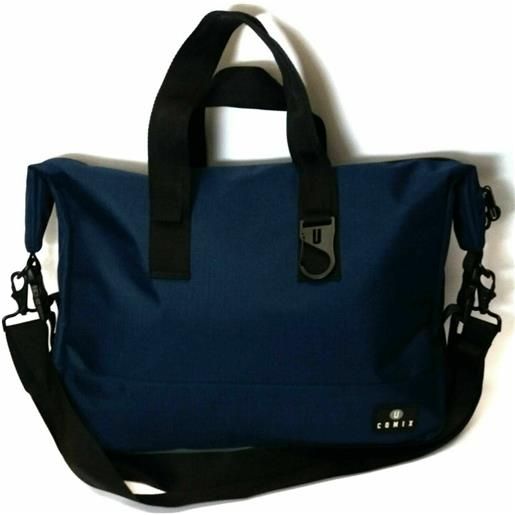 Borsa con tracolla in tessuto porta computer blu comix u