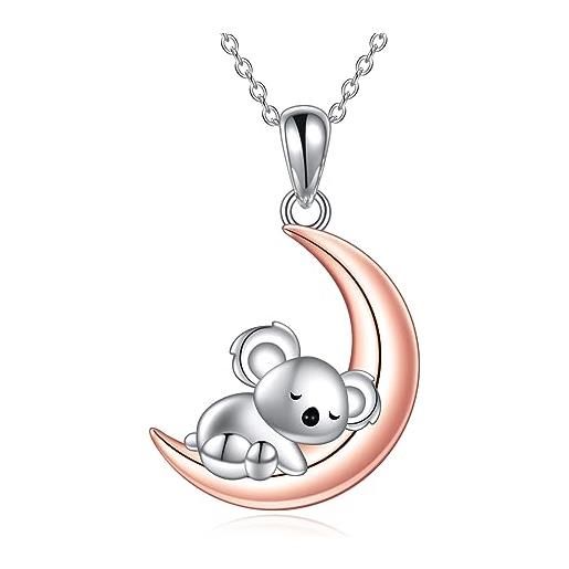 Girocollo con pendente koala - Gioielli - Collane - di Katia Kreazioni