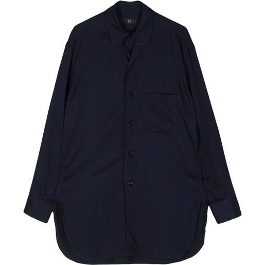 Y's camicia con dettaglio cut-out - blu